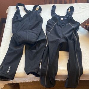 Men's Black winter Cycling Bib knickers